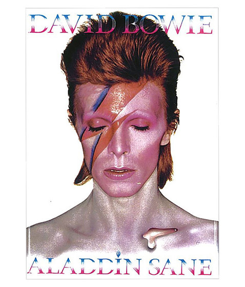 liquid blue Bowie Aladdin Sane Magnet