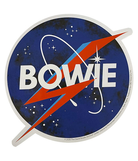 liquid blue Bowie Nasa Sticker