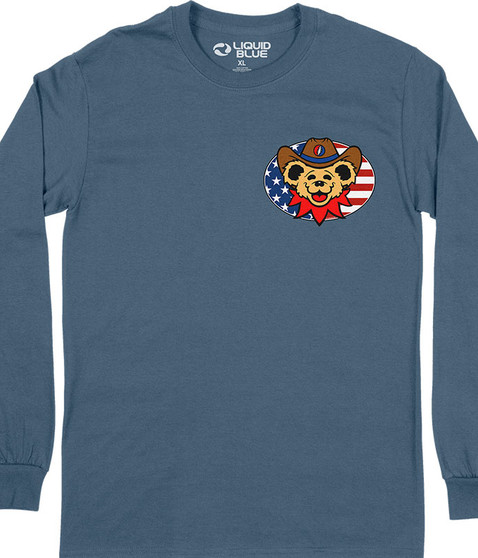 liquid blue Buffalo 89 Chest Long Sleeve T-Shirt