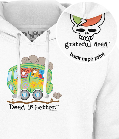 liquid blue Bus Dead Is Better Hoodie
