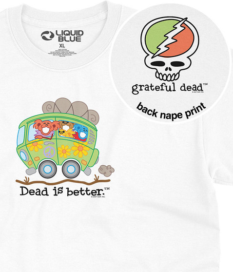 liquid blue Bus Dead Is Better T-Shirt
