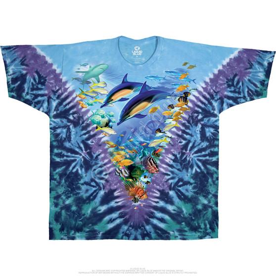 Liquid Blue Caribbean Treasure Tie-Dye T-Shirt