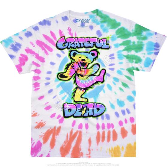 Liquid Blue Carnival Bear Tie-Dye T-Shirt