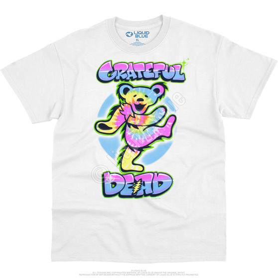 Liquid Blue Carnival Bear White T-Shirt