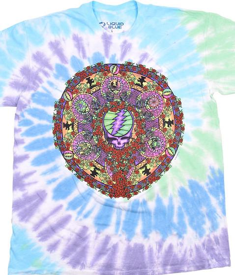 liquid blue Celtic Mandala Spiral T-Shirt