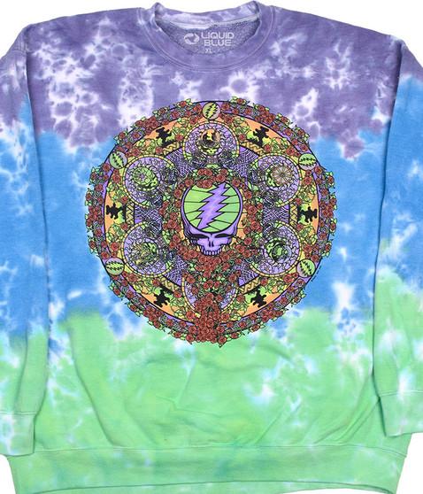 liquid blue Celtic Mandala Tie-Dye Sweatshirt