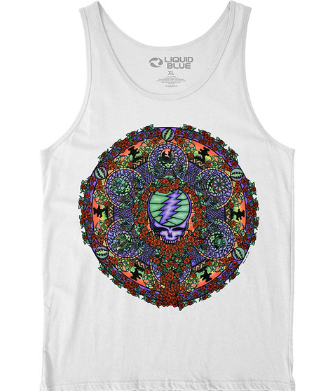 liquid blue Celtic Mandala White Tank Top T-Shirt