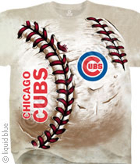 Liquid Blue Chicago Cubs Hardball Tie-Dye T-Shirt