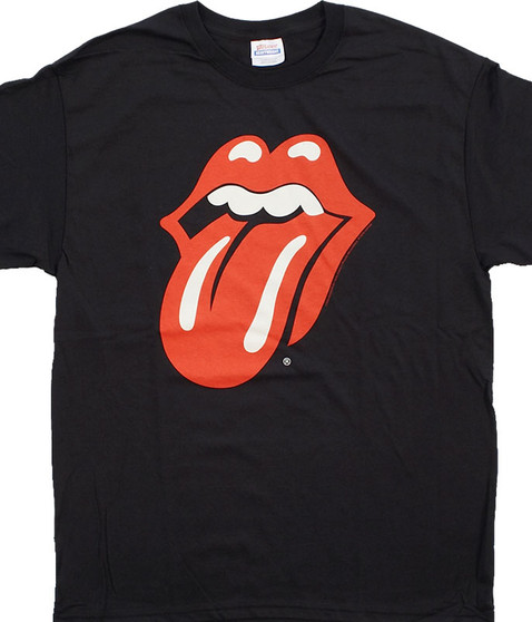 liquid blue Classic Tongue Black T-Shirt
