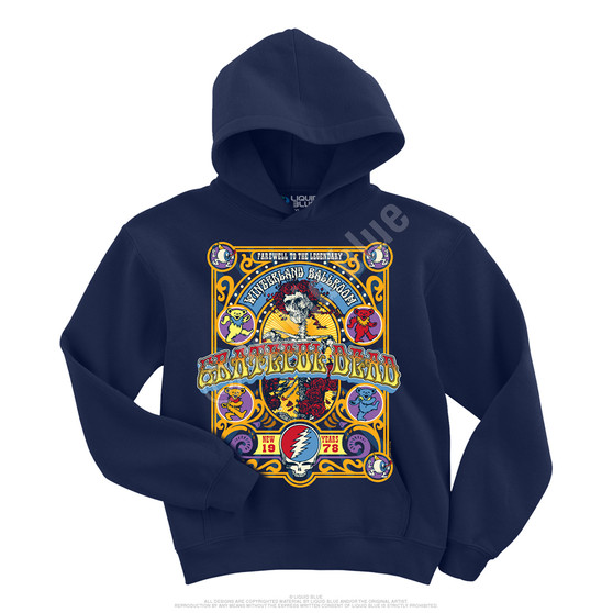 Liquid Blue Closing Of Winterland Navy Hoodie