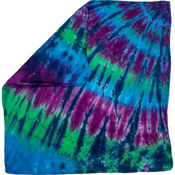 Liquid Blue Cool Spiral Streak Tie-Dye Bandana