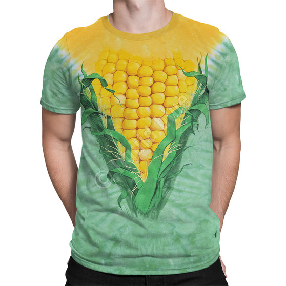 Liquid Blue Corn Tie-Dye T-Shirt
