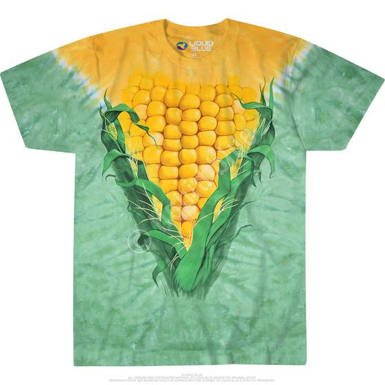 Liquid Blue Corn Tie-Dye T-Shirt