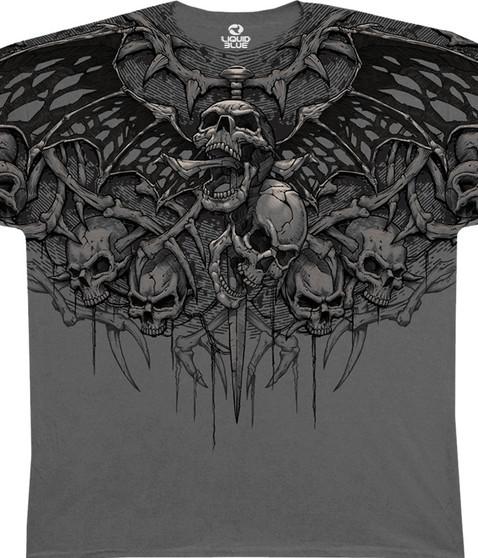 liquid blue Crypt Caller Grey Athletic T-Shirt