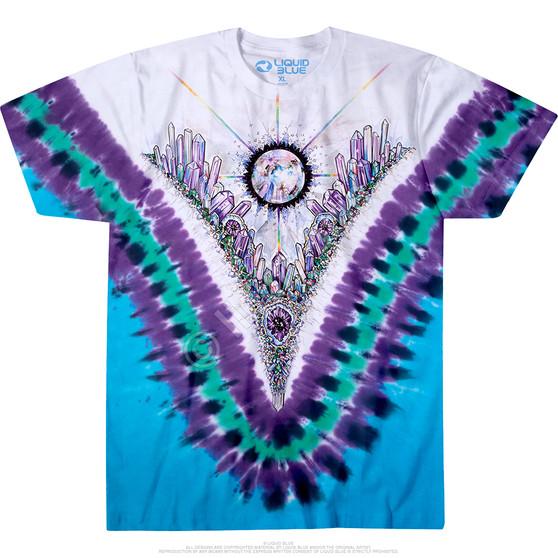 Liquid Blue Crystal Top Tie-Dye T-Shirt
