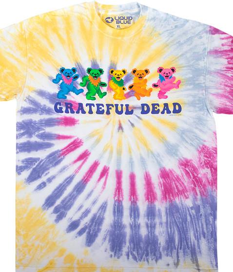 liquid blue Dancin Bears 3.0 Tie-Dye T-Shirt