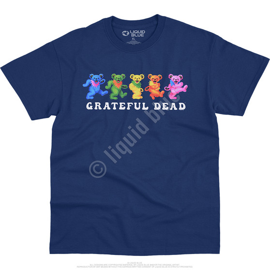 Liquid Blue Dancing Bears 3.0 Navy T-Shirt