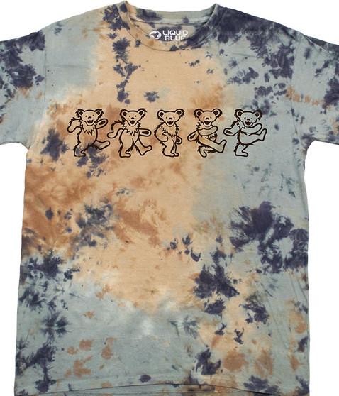 liquid blue Dancing Bears Line Art T-Shirt