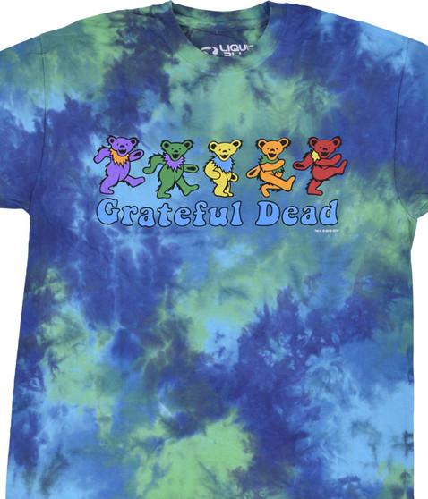 liquid blue Dancing Bears Tie-Dye T-Shirt