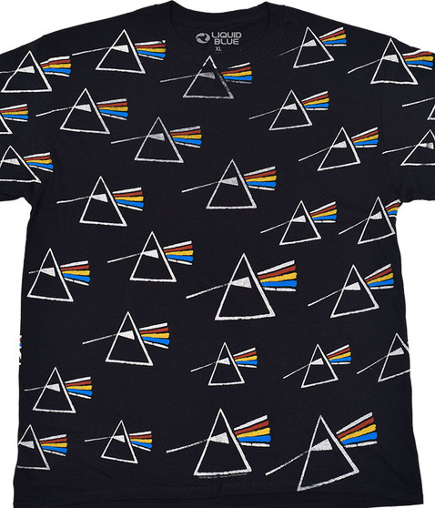 liquid blue Dark Side All Over Black T-Shirt