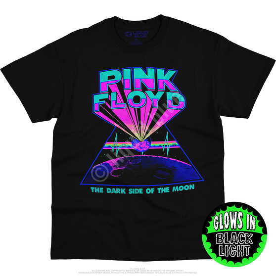 Liquid Blue Dark Side Blacklight Black T-Shirt