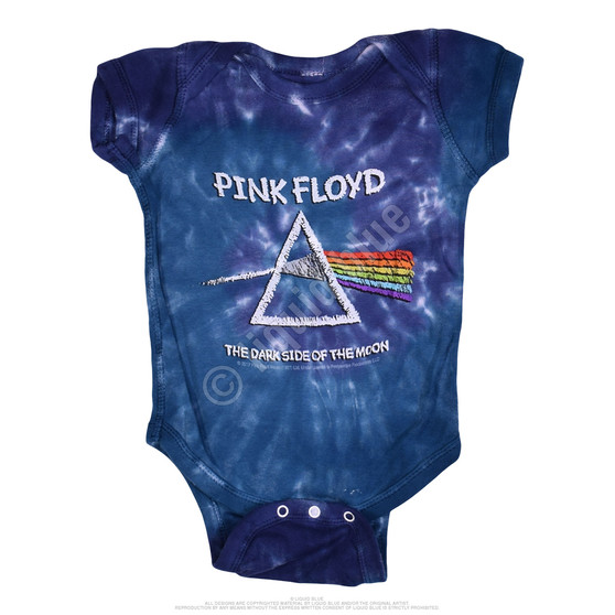 Liquid Blue Dark Side Chalk Tie-Dye Onesie