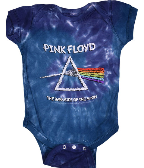 Liquid Blue Dark Side Chalk Tie-Dye Onesie