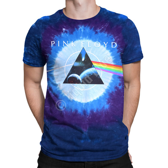 Liquid Blue Dark Side Galaxy Tie-Dye T-Shirt