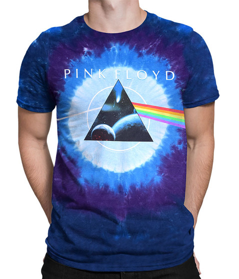 liquid blue Dark Side Galaxy Tie-Dye T-Shirt