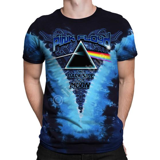 Liquid Blue Dark Side Of The Moon Tie-Dye T-Shirt