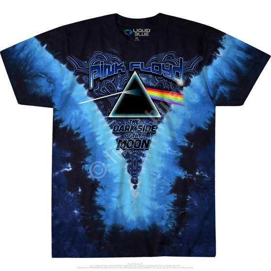 Liquid Blue Dark Side Of The Moon Tie-Dye T-Shirt