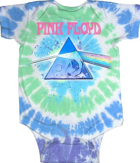 liquid blue Dark Side Oil Paint Tie-Dye Onesie