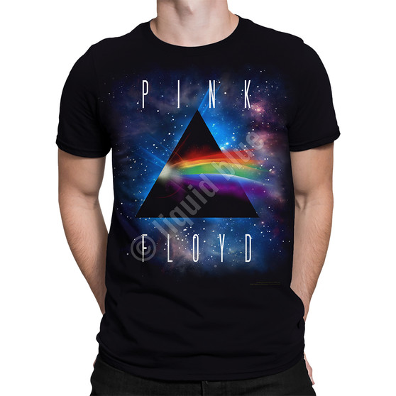 Liquid Blue Dark Side Space Black Athletic T-Shirt