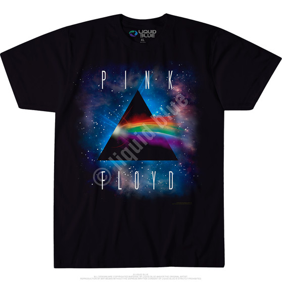 Liquid Blue Dark Side Space Black Athletic T-Shirt