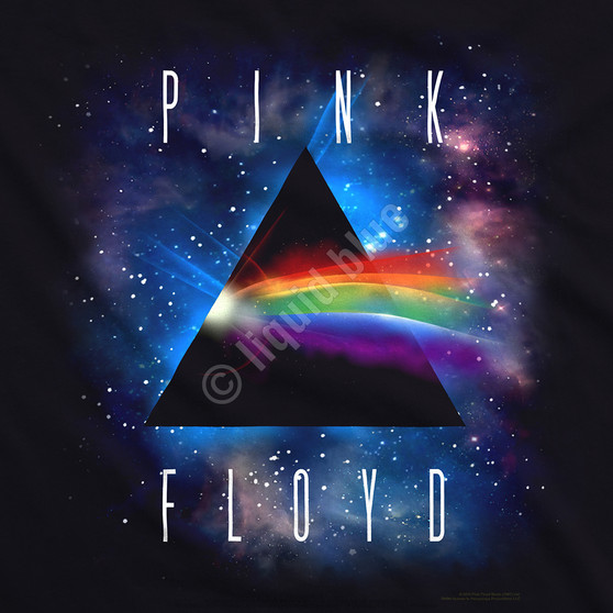 Liquid Blue Dark Side Space Black Athletic T-Shirt