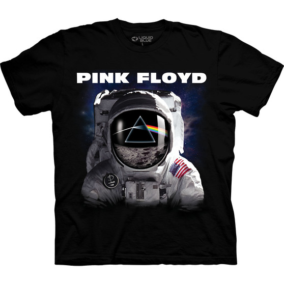 Liquid Blue Dark Side Spaceman Black T-Shirt