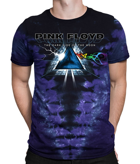 liquid blue Dark Side Vortex Tie-Dye T-Shirt