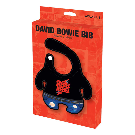 Liquid Blue David Bowie Baby Bib