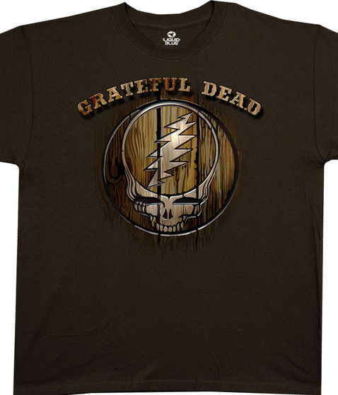 liquid blue Dead Brand Brown Athletic T-Shirt