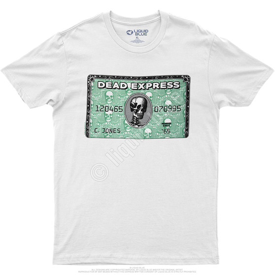 Liquid Blue Dead Express White Athletic T-Shirt