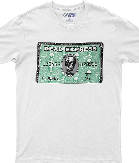 Liquid Blue Dead Express White Athletic T-Shirt