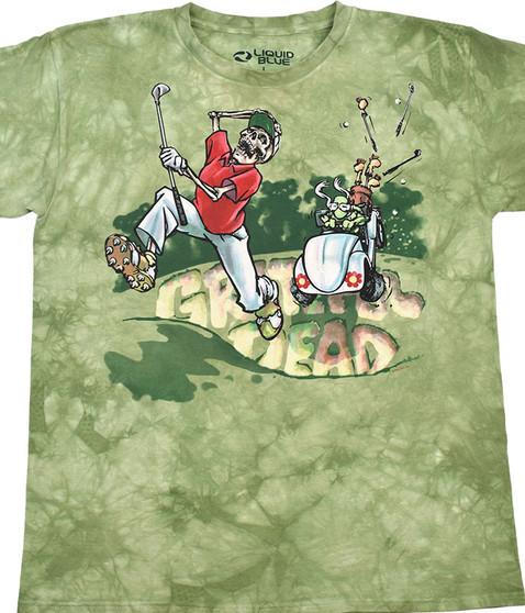 liquid blue Dead Golf Tie-Dye T-Shirt
