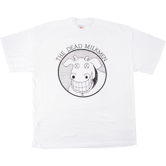 Liquid Blue Dead Milkmen Cow Logo White T-Shirt