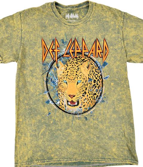liquid blue Def Leppard Big Cat Green T-Shirt