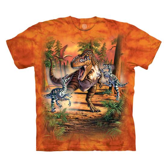 Liquid Blue Dino Battle Classic Cotton T-Shirt