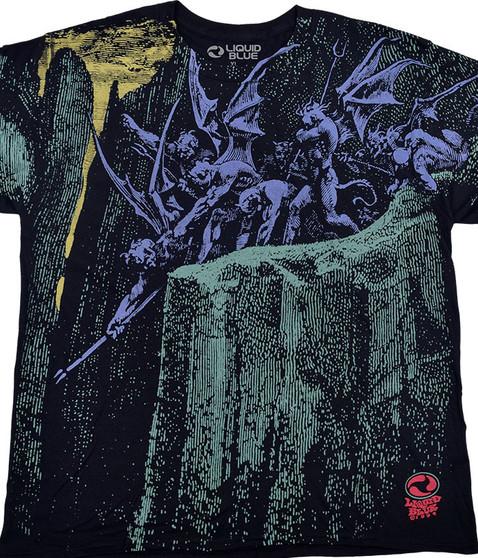 liquid blue Dore Demons Black T-Shirt