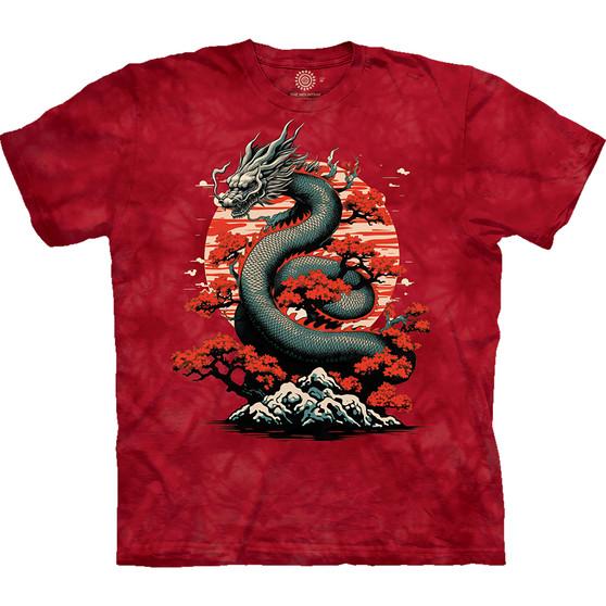 Liquid Blue Dragon Blossom Classic Cotton T-Shirt