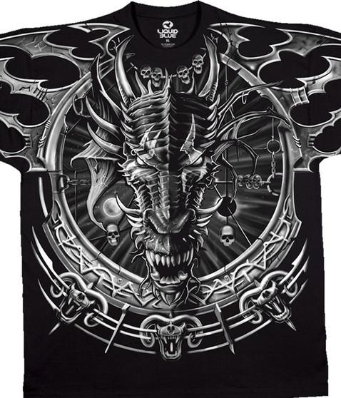 liquid blue Dragon Catcher Black T-Shirt