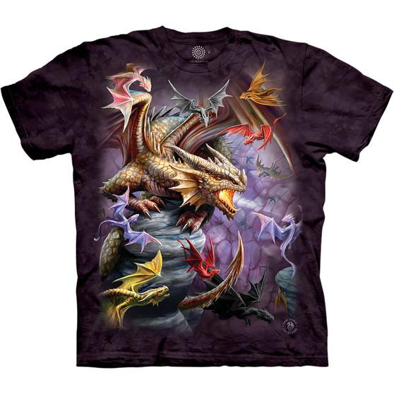 Liquid Blue Dragon Clan Classic Cotton T-Shirt