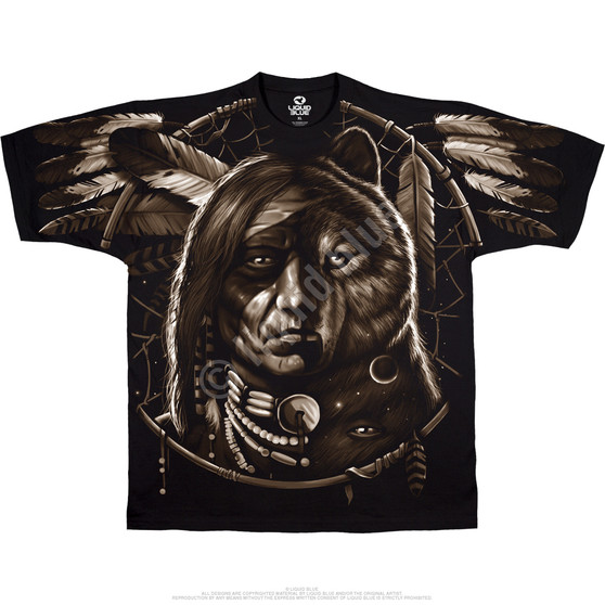 Liquid Blue Dream Spirit Black T-Shirt